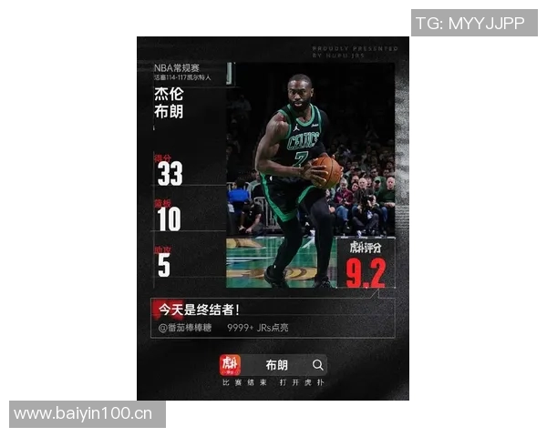 杰伦布朗全能表现助球队获胜6投仅2中却贡献8分5板6助3抢断